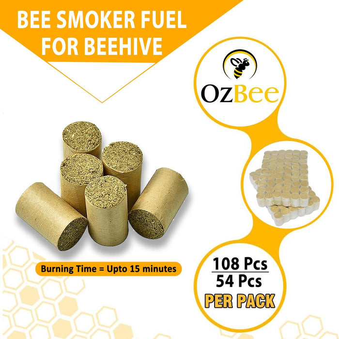 Beekeeping Smoker Fuel – 54 Piece Fuel Pack for Hive Inspections - Ozee beekeeping Supplies