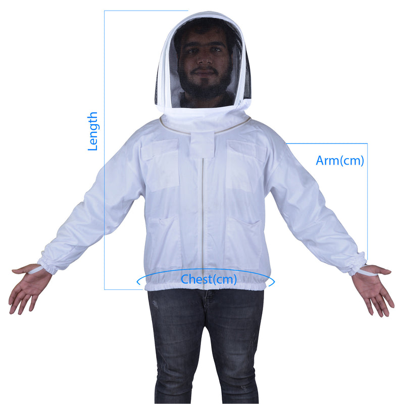 Beekeeping Bee Cotton Jacket With Hood Style Veil Protective Gear