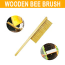 3pcs Bee Hive Tools for Beekeepers, Stainless Steel J Hook Frame Lifter & Scraper, Bee Hive Frame Grip Holder Lifter, Beekeeping Brush with Wooden Handle