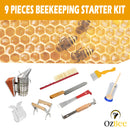 Beekeeping Starter Kit Tools for Beekeeper Kit 9PC