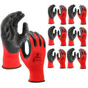 Work Gloves Latex Coated General Purpose Hand Protection Garden Mechanic 6 Pairs - Ozee beekeeping Supplies