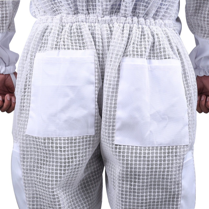 OZBEE Beekeeping Suit 3 Layer Mesh Ultra Cool Ventilated Round Head Beekeeping Protective Gear