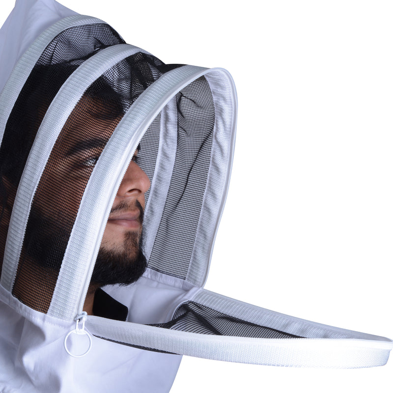 Beekeeping Bee Cotton Jacket With Hood Style Veil Protective Gear