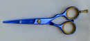 Ovial Leopard - Blue Plasma Quoted Professional Scissor 5.5"