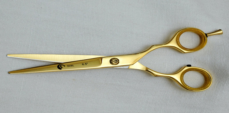 Premium Quality Plasma Golden Stainless Steel Professional Scissors 6.5"