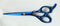 Ovial- Fix Hook Blue Plasma Quoted J-2 Steel Professional Scissor 6"