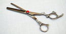 Supreme Quality Stainless Steel Thinning Scissor with Antique Carved Handle 7"