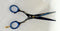 Ovial-  Plasma Navy Blue Embroidered Professional Stainless Steel Scissor 6.5"