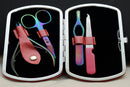 Titanium Plated Multi Color- Ladies Personal Travelling Pedicure/Manicure Kit