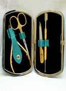 Ovial- 24ct Gold Plated- Ladies Personal Travelling Pedicure/Manicure Kit