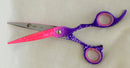 Ovial Twister- Multi Color Paper Coated Professional Stainless Steel Scissor 7"