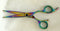 Titanium Plated Multi Colour Stainless Steel Professional Scissor 6.5"