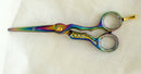 Ovial Artistic- Titanium Plated Multi Color Stainless Steel Professional Scissor 5.5"