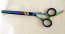 Barber Salon Multi Color Titanium Quoted Stainless J-2 Steel Professional Thinning Scissor 7"