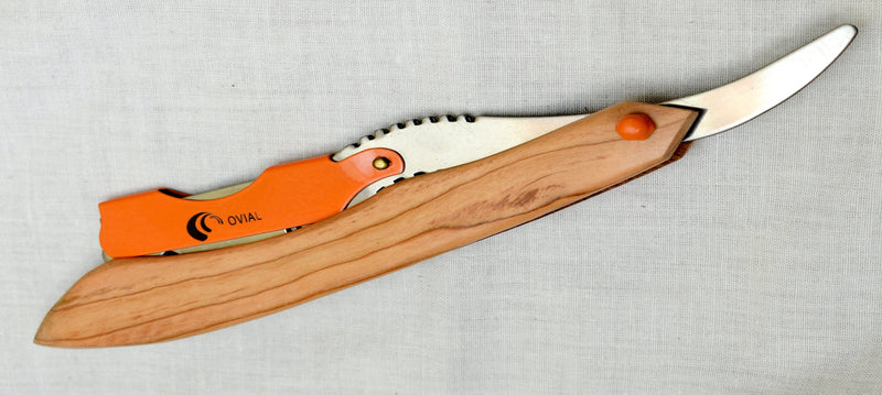 Orange Dragon with Wooden Handle Razor