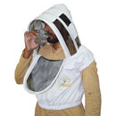 Beekeeping Bee Cotton Half Body Open Hoodie Style Veil Protective Gear