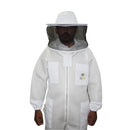 Beekeeping Starter Kit For Beekeepers With OZ Bee 2 Layer Mesh Ventilated Round Head Suit Protective Gear