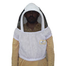 Beekeeping Bee Half Body Open Hoodie Style Veil 3 Mesh Layer Ventilated Protective Gear