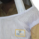 Beekeeping Bee Half Body Open Hoodie Style Veil 3 Mesh Layer Ventilated Protective Gear