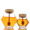 60 X Honey Glass Jar With Wooden Honey Spoon 380 ML / 220 ML