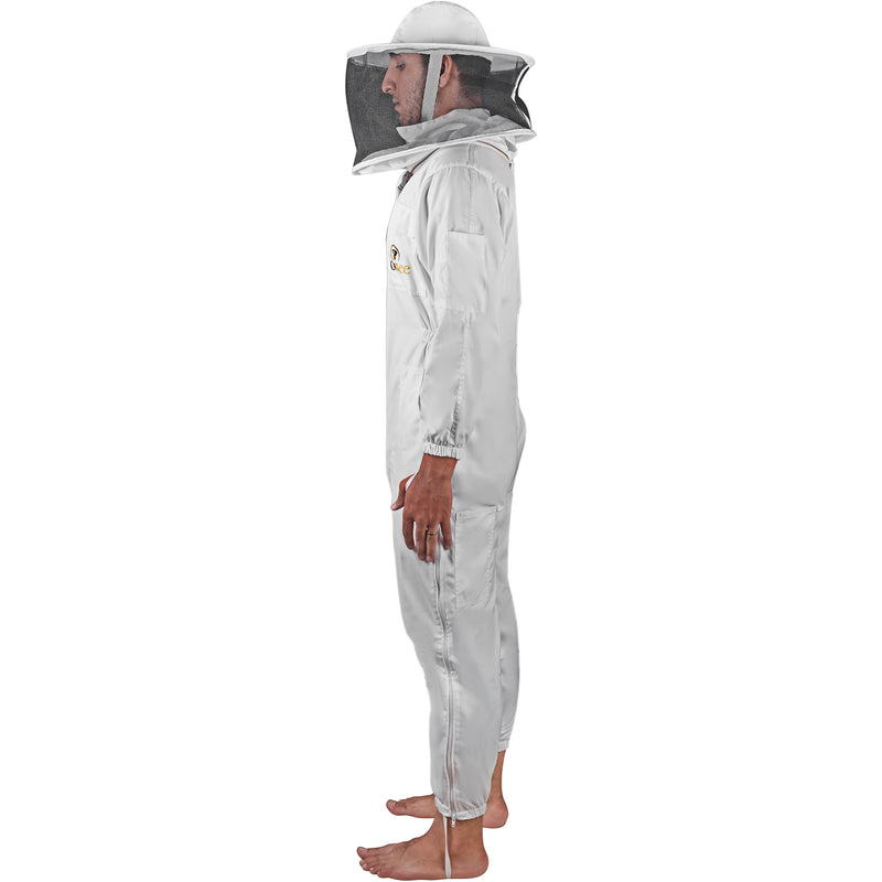 OZBEE Beekeeping Suit Standard Cotton With Round Head Veil