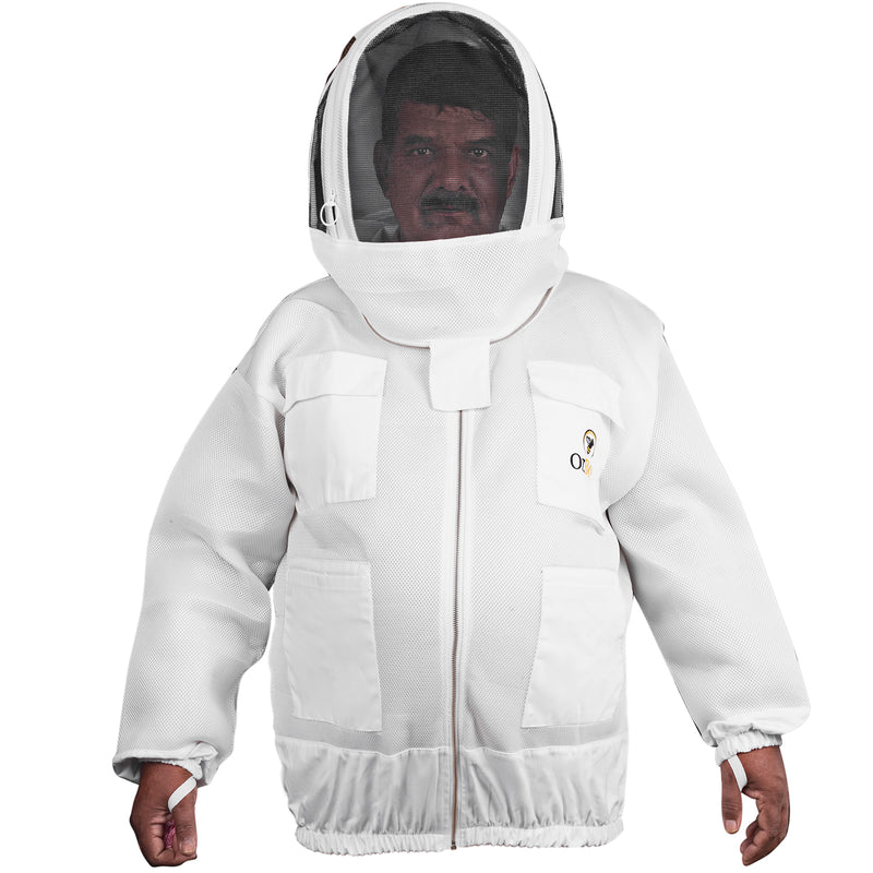 Beekeeping Bee Jacket 2 Layer Mesh Hoodie Light Weight Beekeeping Jacket for Beekeeper