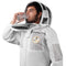 Beekeeping Bee Cotton Semi Ventilated Jacket With Hood Style Veil Protective Gear