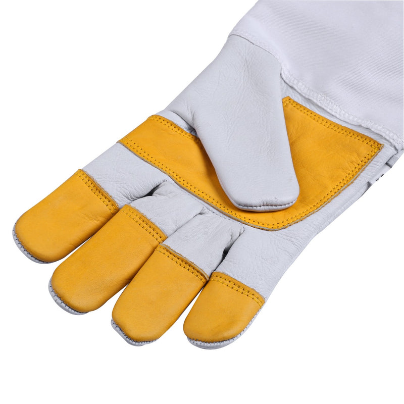 Beekeeping Bee Gloves Cow Hide Ventilated  Heavy Duty Gloves