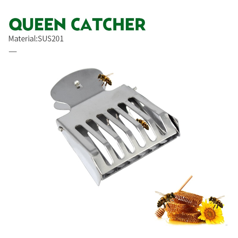 Beekeeping Queen Bee Catcher Cage Stainless Steel Bees Marking Catchers Clip Beekeeper's Tool