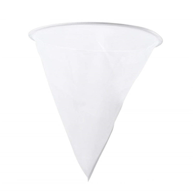 Mesh Nylon Cone-shape Honey Strainer Filter Fiber Net Single Layer White Beekeeping Tools Purifier Apiary Equipment 35cm 2 PCS